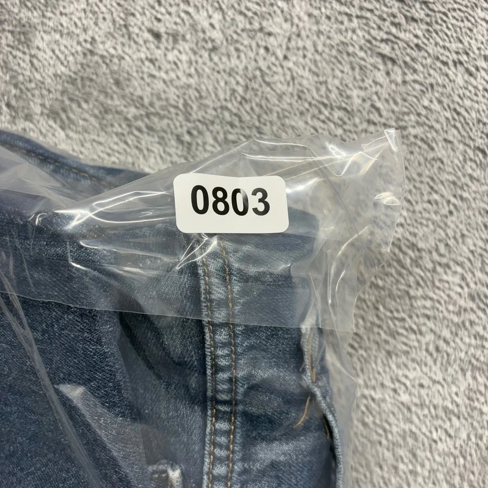 Levi's 514 Straight Fit Mens Size 38x32 Blue Good Zip Fly Denim Jeans